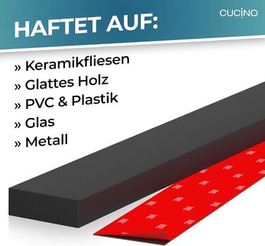 Магнітний тримач для ножів настінний 40 см, чорний CUCINO