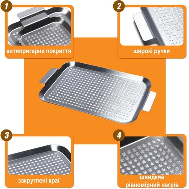 Перфорований вок-деко 33,1 x 2 x 18,7 см GRILLI 777637 Код: 013400