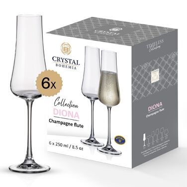 Набір з 6 келихів 250 мл BOHEMIA CZECH REPUBLIC