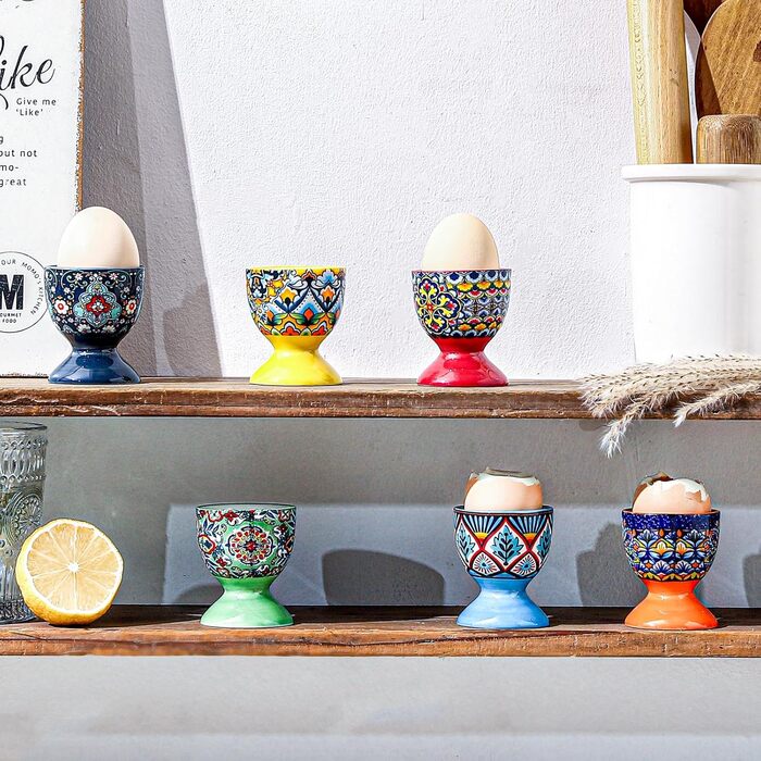 Порцелянові підставки для яєць 6 шт HENXFEN LEAD