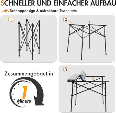 Складной кемпинговый стол белый Portal