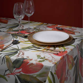 Скатертина Atenas Home Textile Bromelia, бавовна з покриттям, 150 х 200 см