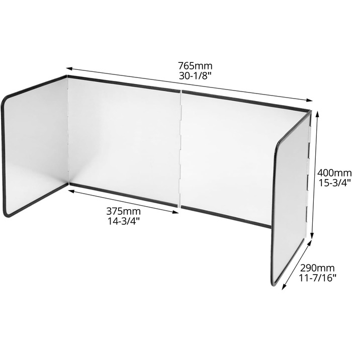 Брызкозащитный экран для кухни 76,5 х 29 х 40 см QWORK