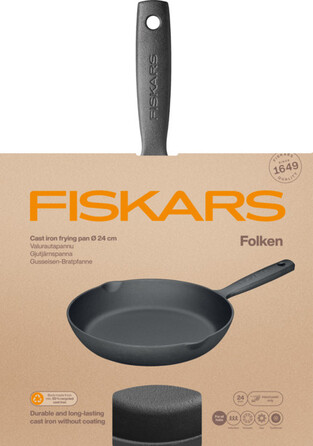Сковорода чавунна Fiskars Folken 24 см (1075700)