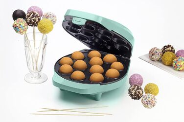 В ретро-дизайні, включаючи Cake-Pop-Butler, Fork & 12 Sticks, 700 Вт, Колір Рожевий (Cake-pop Maker Mint)