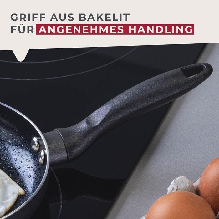 Сковорода 14 см з керамічним покриттям, чорна Highrise Fackelmann