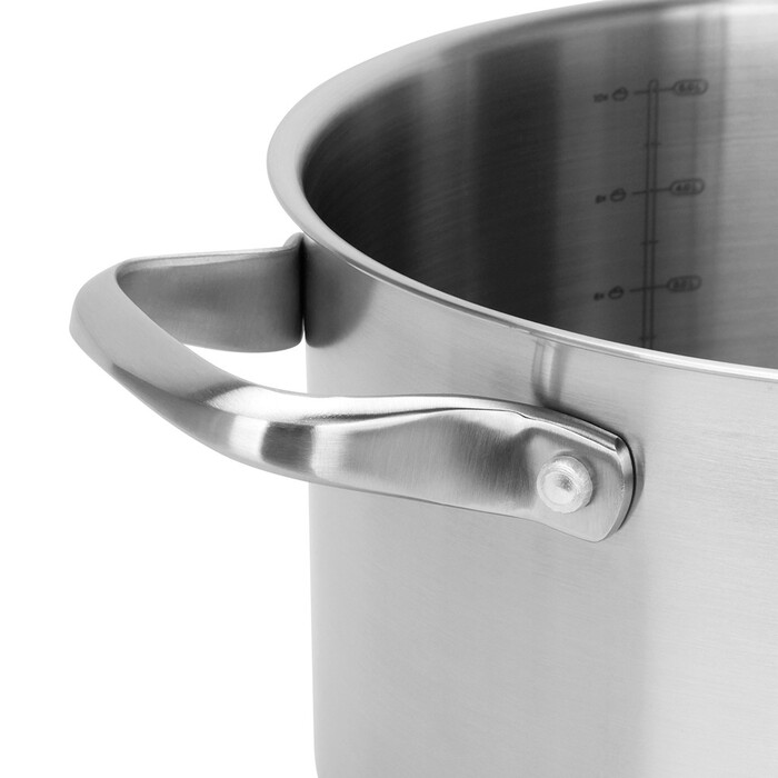 Кастрюля Fissman MASTER CHEF 24x13 см/5,4 л со стеклянной крышкой нержавеющая сталь (15097)