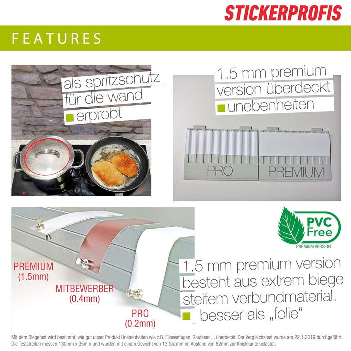 Самоклеющийся кухонный передник 340 х 60 см StickerProfis