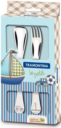 Дитячий набір столових приладів Tramontina BABY Le Petit blue, 2 предмети (6187028)