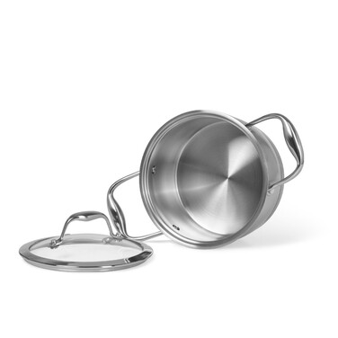 Кастрюля со стеклянной крышкой Fissman MIRANDA 16x9 см на 1,9 л (5151)