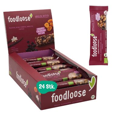 Органічні горіхові батончики fooloose Веганські органічні батончики без лактози та глютену, без рафінованого цукру Упаковка з 6 різними сортами (24 батончики x 35 г) ука (упаковка з 24 шт.) (Garden Gusto, ука (упаковка з 24 шт.))