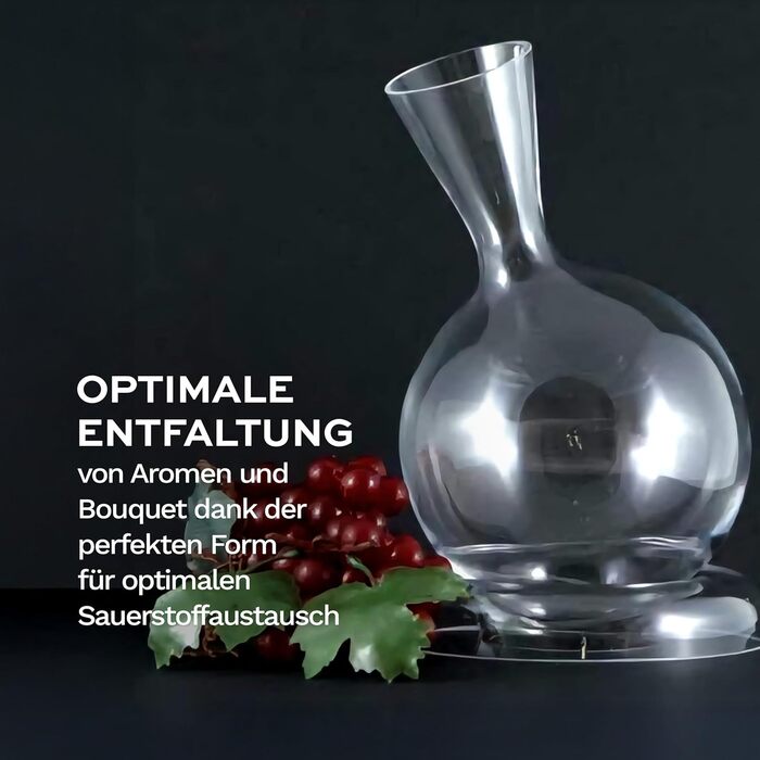 Декантер Stlzle Lausitz Osorno Vulkanos 750 мл Элегантный декантер для красного вина, раскрывающий аромат Высококачественная винная карафа из выдувного хрустального стекла Подходит для мытья в посудомоечной машине (Earth 750 мл)