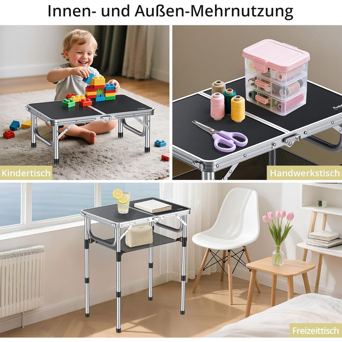 Сложный серый кемпинговый столик Anbte