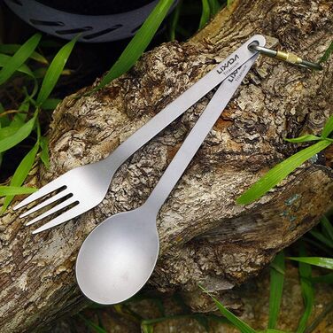 Туристический набор посуды из титана Lixada