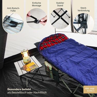 Компактный алюминиевый стол для кемпинга Skandika