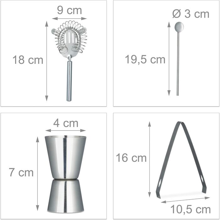 Набор для бара 6-в-1 Relaxdays