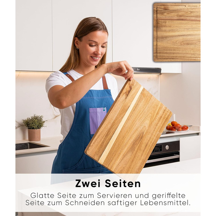 Набір обробних дощок з натурального акацієвого дерева 3 шт Deco haus