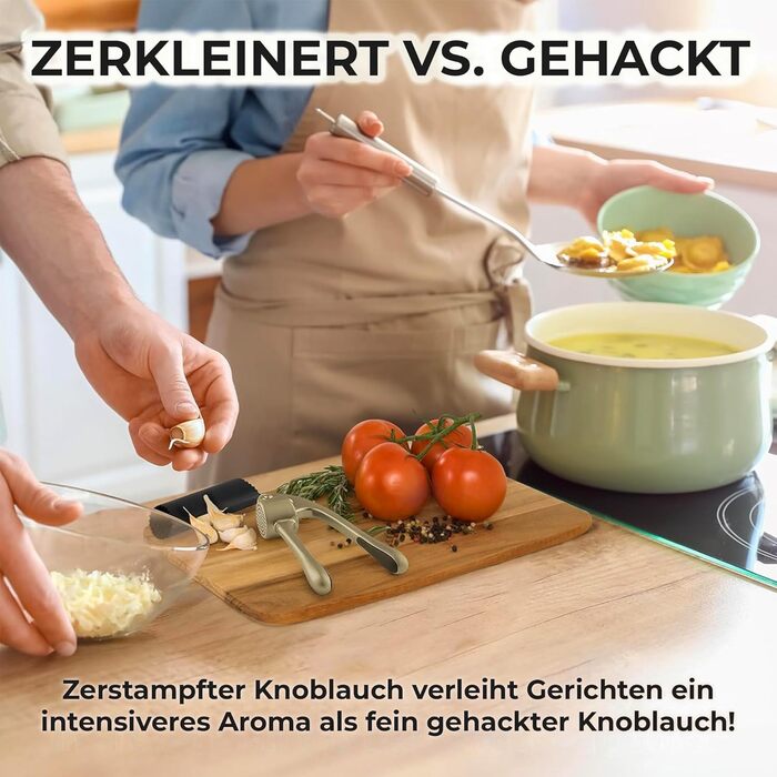 Кухонный пресс для чеснока с мягкой ручкой Zulay Kitchen