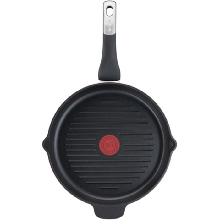 Tefal Сковорода гриль Unlimited, 26см, алюминий, черный