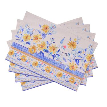 Серветки Maison d&39Hermine зі 100 бавовни, набір з 4 шт. , декоративні серветки, пасхальні серветки, які можна прати, для свят, вечерь, весни, літа (33 см x 48 см) (012 - Girassol)