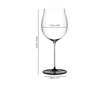Бокал для красного вина Бургундское Гран Крю 1022 мл, Fatto A Mano Black Tie Riedel