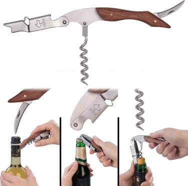 Набір ножів та штопорів 4 шт Rosenstein & Söhne