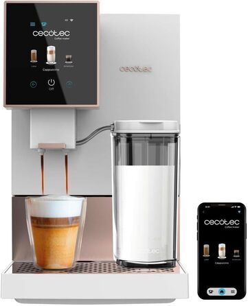 Кофемашина 19 бар, белая Cremmaet Compactccino Connected Cecotec