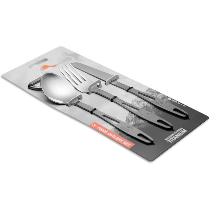 Набір столових приборів з титану 3 предмета TOAKS