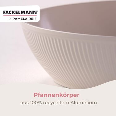 Сковорода 24 см с ребристым дизайном, пастельно-бежевый Pamela Reif Fackelmann