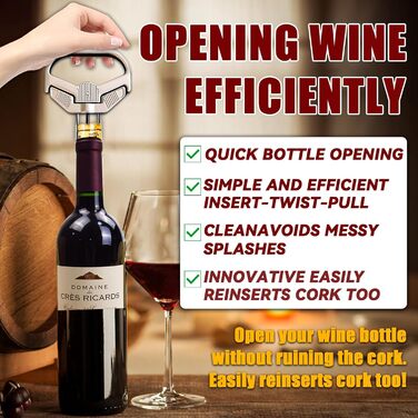 Штопор для вина 3-в-1 LUCYLANKER