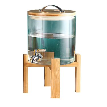 Диспенсер для напоїв скляний з краном 5 л Generisch