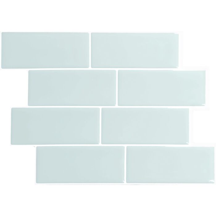 Наклейки для плитки, що самоклеяться - упаковка з 5 аркушів 29,36 см x 21,29 см - 3D самоклеючі ПВХ наклейки для плитки та фартуха для кухні, ванної кімнати та стін, кольорова та водонепроникна плитка (сіро-зелений колір)