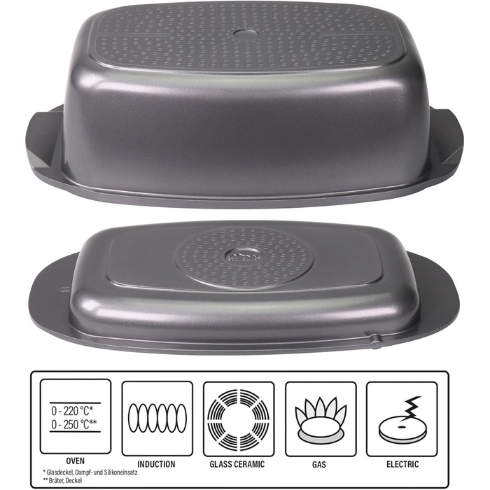 Сковорода-жаровня 39 х 22 см 5,9 л STONELINE