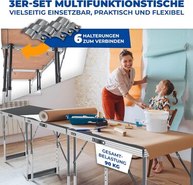 Професійний стіл 3-секційний 100 x 60 см KESSER