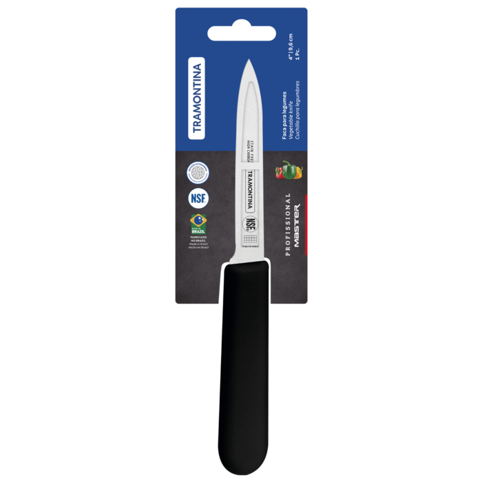 Ніж для овочів Tramontina Profissional Master black, 102 мм (7081450)