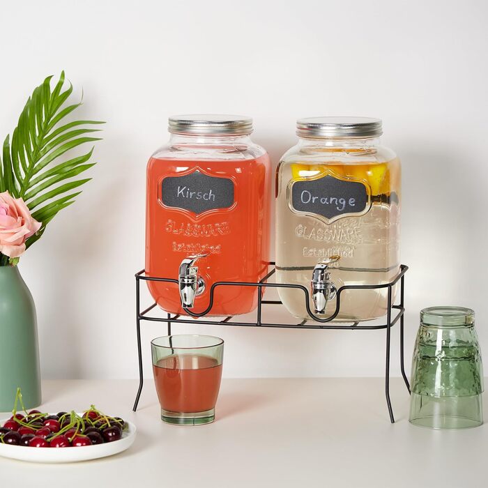 Набор диспенсеров для напитков 2 шт 4 л Relaxdays