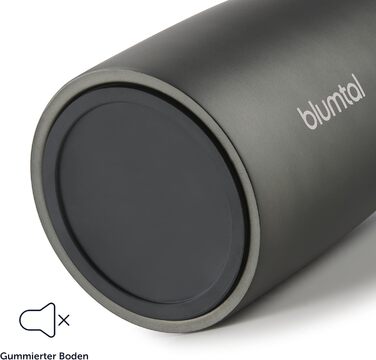 Термокружка Blumtal - Дорожня кружка з нержавіючої сталі - Герметична ізольована кружка для гарячих/холодних напоїв - Відкриття на 360 - Термокружка із швидким закриттям - Кавова кружка - Рожева (380 мл, 08 - Темно-зелена)