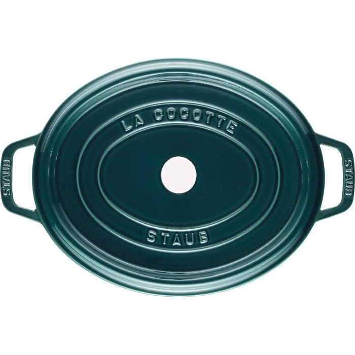Чавунна жаровня/кокот STAUB, овальна 6,7 л, (37 см, La Mer)