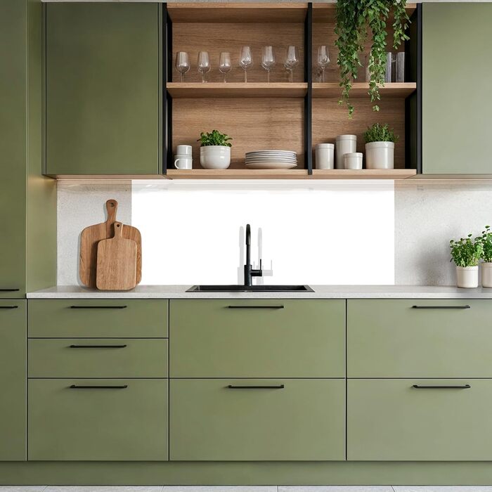 Кухонний фартух 60x250 см, самоклеючий фартух, кухонний фартух, кухонний фасад, самоклеючі кухонні фартухи - Осінь (Білий - Кольори, 80 x 200 см)