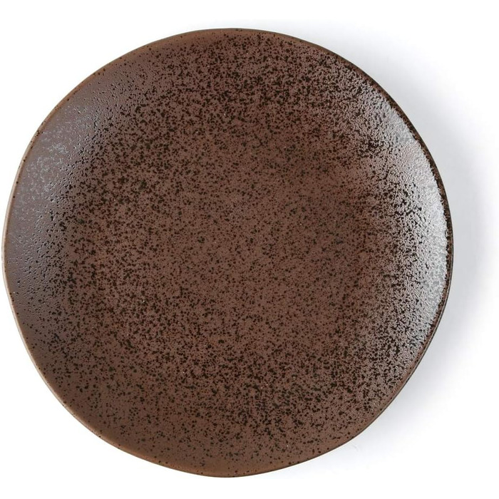 Арена Реактивный фарфор на 4 персоны (тарелка плоская 27 см, коричневая)