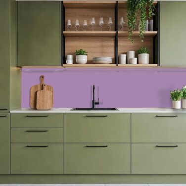 Кухонний фартух 60x250 см, самоклеючий фартух, кухонний фартух, кухонний фасад, самоклеючі кухонні фартухи - Осінь (Фіолетовий - колір, 60 x 250 см)