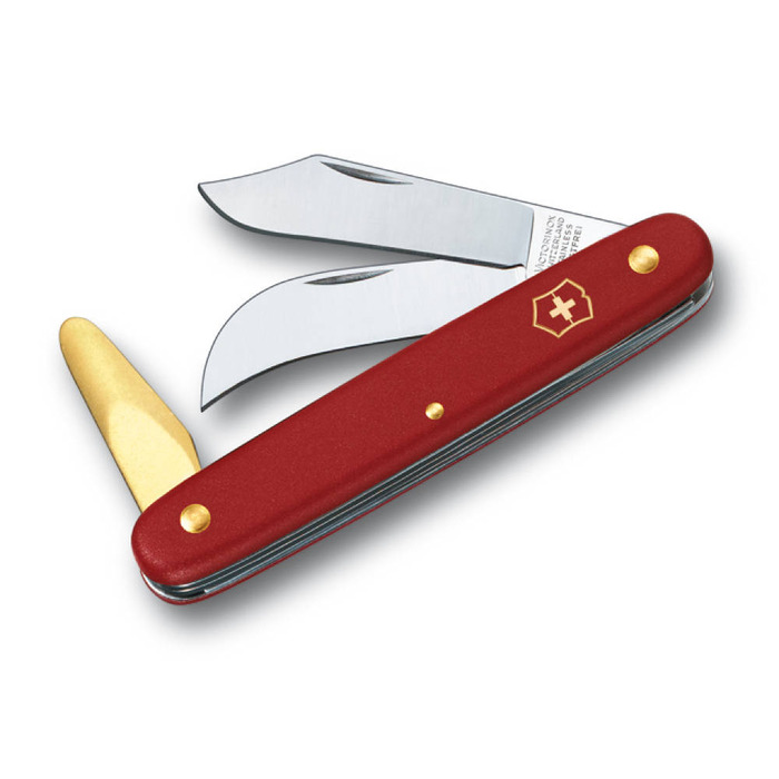 Ніж Victorinox садовий Budding-Pruning 3 100мм/3функ/черв.мат