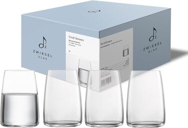 Келих для вина Zwiesel Glass Powerful & Spicy Vivid Senses (набір з 2 шт. ), філігранні келихи для вина, келихи з тритану, які можна мити в посудомийній машині, виготовлені в Німеччині (арт. No 122429) (Універсальна кружка (4 шт.))