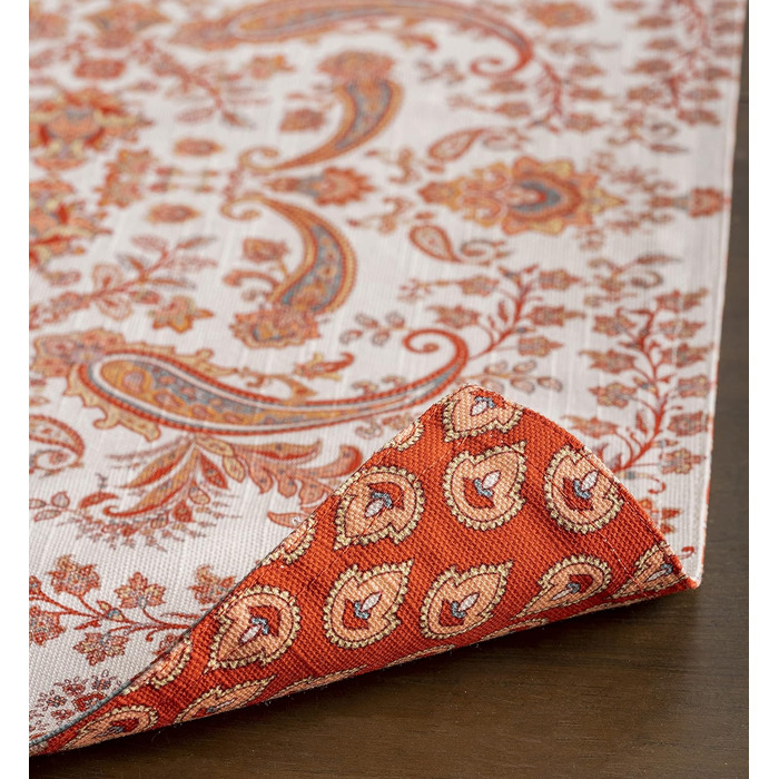 Бавовняні килимки для серветок, набір з 4 шт. , декоративні килимки для серветок, пасхальні килимки, що миються, для свят, вечерь, весни, літа (33 см x 48 см) (22 - Cachemire), 39Hermine 100