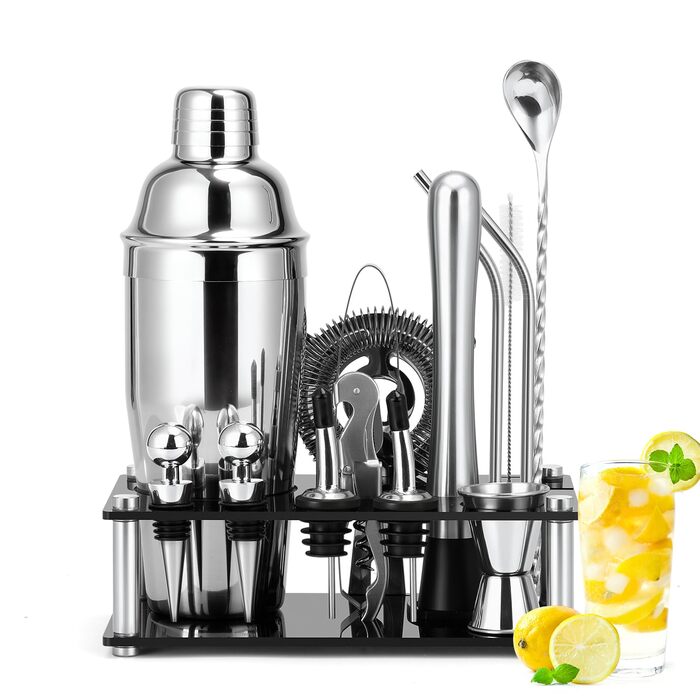 Набор для коктейлей из нержавеющей стали 15 предметов Cinnani