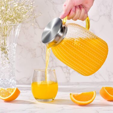 Стеклянный кувшин с крышкой 1,8л Aofmee