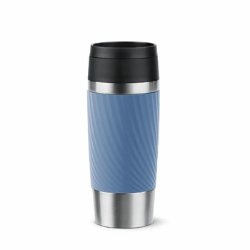 Tefal Travel Mug Classic Twist Термокружка, 360 мл, нержавеющая сталь, синий