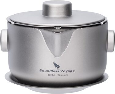 Титановая двухслойная чайница с фильтровальной крышкой Boundless Voyag