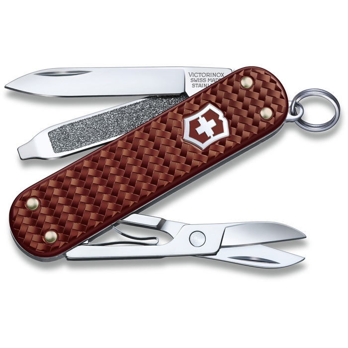 Ніж швейцарський 5 функцій, 58 мм Victorinox Classic SD Precious Alox Hazel Brown