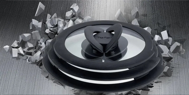 Набор стеклянных крышек Tefal Ingenio, 16см, 18см, 20см, стекло, пластик, черный